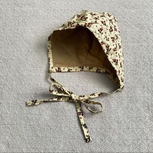 Handmade Floral Tie Bonnet